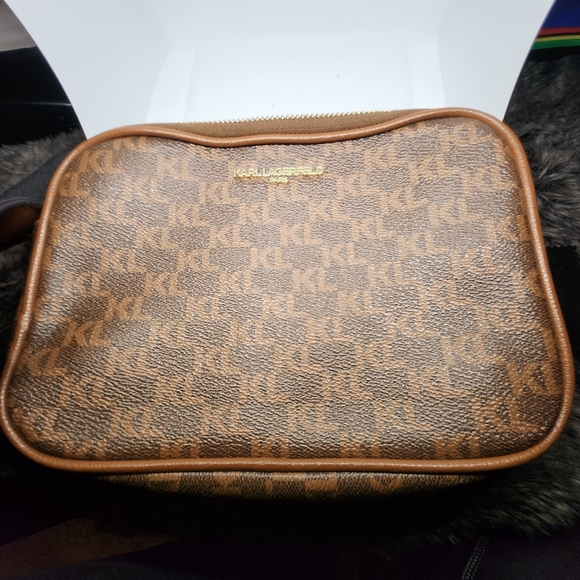 Karl Lagerfeld Monogram purse with long crossbody strap with Name on it. - Picture 16 of 16